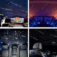 Mini moteur d'éclairage de plafond à fibres optiques LED RGBW 16W scintillant avec contrôle par application, indice de protection IP33 pour voiture et maison