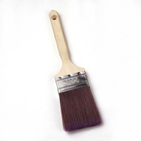 Pinceau à peinture en bois de haute qualité de 2,5 pouces, poils coniques de qualité industrielle et DIY pour la peinture murale, personnalisable OEM ODM