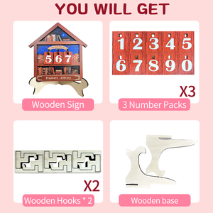 Cadeaux artisanaux en bois pour activités de bureau, fête, bricolage, bureau, <span class=keywords><strong>lecture</strong></span> de livres, enregistrement, planche en bois pour cadeaux - Product Image 2