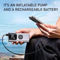Portable 12V ABS Air Compressor for Car Tires with Digital Pressure Gauge Cordless Design 150 PSI Max Pressure