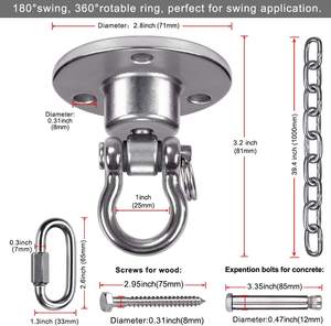 Mosquetón giratorio <span class=keywords><strong>de</strong></span> <span class=keywords><strong>seguridad</strong></span> giratorio OEM para escalar con gancho <span class=keywords><strong>Precio</strong></span> <span class=keywords><strong>de</strong></span> fábrica embalado en caja - Product Image 2