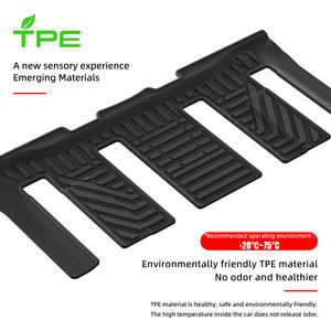 แผ่นปูพื้นรถ TPE แบบปรับแต่งได้แผ่นซับพื้นสำหรับรถยนต์นิสสันเซเรนา C28 2023-2024 HEV RHD 7ที่นั่งแบบเลื่อนได้ - Product Image 4