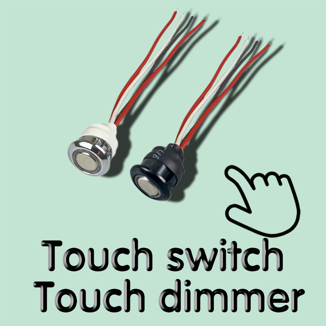 IKSLED 1/2pcs Smart Touch Sensor Dimmer Switches for LED Strip Lights Stepless Dimmable DC 5-24V