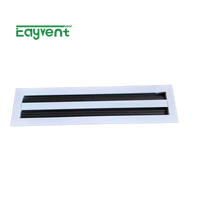 Diffuseur linéaire à grille en aluminium sur mesure pour plafond, grille d'aération HVAC, prix de gros fabricant, facile à nettoyer, direct usine