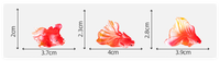 Art mixte océan Fengshui résine Koi poisson rouge Sculpture Miniature ornement pour porte-clés pendentif jardin Aquarium réservoir décor enfant jouet
