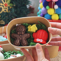 Weihnachtlich Geformte Sojawachs-Duftkerzen Geschenkset Santa Schneemann Lebkuchenmann Dekorative Kerzen für Weihnachten Feiertagsparty