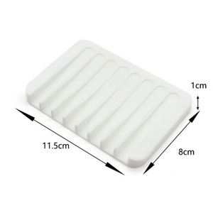 Al por mayor: Soporte flexible de silicona blanco para jabón, protector de jabón suave para baño - Product Image 1