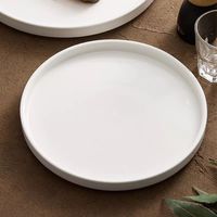 Assiette à dîner en céramique pour mariage nordique européen Plat plat en porcelaine mate écologique pour restaurants