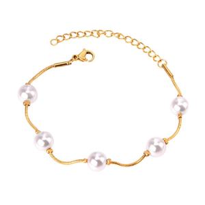 Asonsteel Stainless Steel <b>Bracelets</b> and <b>Pearl</b> Jewelry for Women Chains Jewelry - Product Image 1
