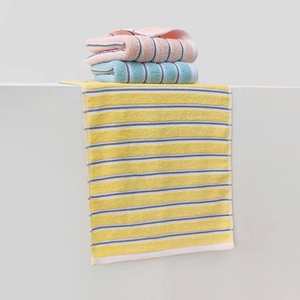 Serviette de toilette pour adulte en coton 100% à séchage rapide, jacquard rayé avec logo personnalisé - Product Image 3