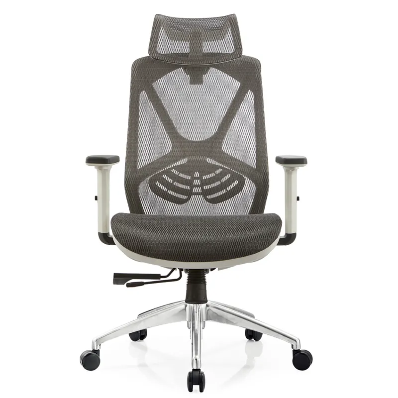 Silla de oficina cómoda y moderna de alta calidad con reposapiés, silla ajustable estándar de aluminio con reposapiés, muebles de lujo