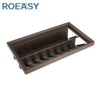 Organisateur de rangement de luxe pour dressing, tiroir à chaussures coulissant à cadre en aluminium pour armoires de chambre