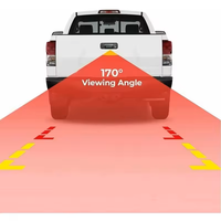 Caméra de recul Hesida étanche 1080P noire pour poignée de hayon de camion, vision nocturne, compatible avec Toyota Tundra 2007-2013