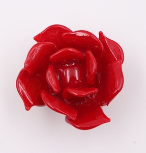 <span class=keywords><strong>Murano</strong></span> arte vetro rosso rosa fiore anello in Silicone metallo supporto tappo per bottiglia di vino per i regali di nozze di san valentino - Product Image 3