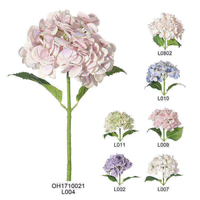 Usine Oh Arts Vente en gros Faux Latex Fleurs d'hortensia Real Touch Fleur pour la décoration du salon