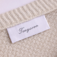Étiquettes Tissées Personnalisées de Haute Qualité, Logo de Marque, À Coudre pour Vêtements et Chemises, Haute Densité, Pliage en Bout, Étiquette Sur Mesure