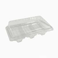 Emballages personnalisés jetables, recyclables, transparents, en plastique PET, pour biscuits, gâteaux, pain, salades, tiramisu, boîtes en plastique pour aliments