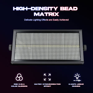 Projecteur matriciel LED professionnel 3-en-1 RGBW Stroboscope avec DMX512 pour DJ, discothèques, parcs à thème, spectacles en direct, églises, bars - Vente directe usine - Product Image 5