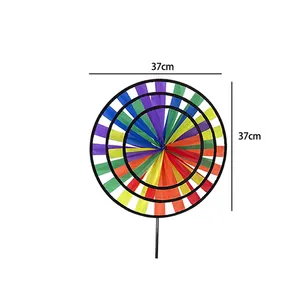 工厂定制玩具风车儿童花园户外风车圣诞装饰小风车