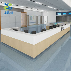 Móveis Hospitalares Comerciais Personalizados, Balcão de Recepção em Metal em Forma de U/Arco, Contemporâneo, Ecológico e Durável para Supermercado - Product Image 6