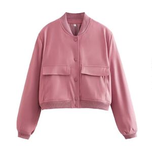Abrigo de Mujer de Manga Larga con Cuello Redondo y Bolsillos Grandes en Color Sólido, Nuevo para Verano - Product Image 5