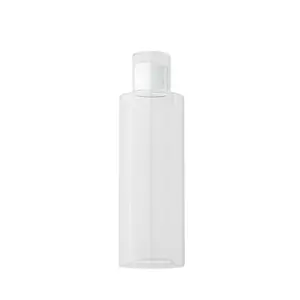 Großhandel leer 150ml 200ml flache Schulter Hautpflege Toner Flasche Lotion Kunststoff Haustier Shampoo flaschen Kosmetik flasche mit Deckel