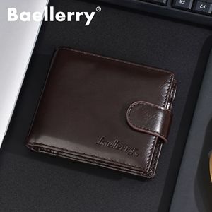 กระเป๋าสตางค์แบบสั้นสำหรับผู้ชาย Baellerry ช่องใส่บัตรหลายช่อง กระเป๋าหนังสีดำสำหรับใช้ในชีวิตประจำวัน - Product Image 3
