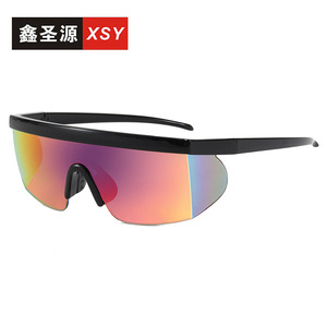 Xsy Cycling Sunglasses Pc Polarized Lens Uv400 Windproof Outdoor Sports Sun Protection Fishing <b>Large</b> <b>Frame</b> 19103 - Product Image 1