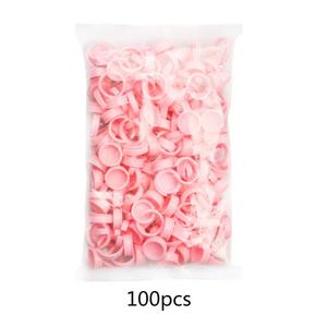 Anneau adhésif jetable rose pour cils, pigment de tatouage, outil d'extension de cils, accessoires pour cils - Product Image 4