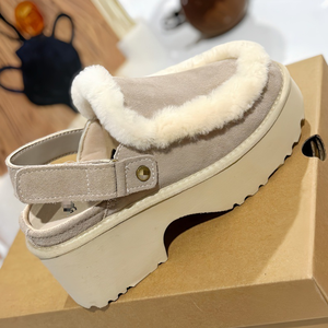 Mules d'intérieur décontractées en fourrure de mouton et laine, style <span class=keywords><strong>Ugg</strong></span>, pour femme, personnalisables, fabriquées en usine - Product Image 6