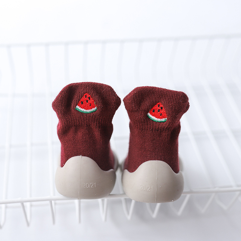 Reddish brown-embroidered watermelon