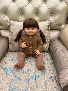 NPK 22 pouces, corps en Silicone, bébé Reborn, <span class=keywords><strong>poupée</strong></span> pour enfant en bas âge, fille debout, réaliste, toucher doux, <span class=keywords><strong>poupée</strong></span> de haute qualité, cadeaux de noël - Product Image 4