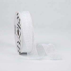 Pita benang Fishtail warna-warni kustom bahan DIY pita pernikahan tepi gelombang benang pita aksesori renda dengan tepi digulung - Product Image 6