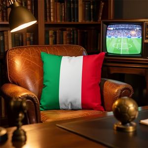 Funda de cojín personalizada premium al por mayor, directamente de fábrica, con diseño de la Copa Mundial de Fútbol, 18x18 pulgadas, para aficionados, eventos, tendencia popular - Product Image 1