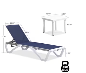 Ensemble <span class=keywords><strong>de</strong></span> chaises longues en <span class=keywords><strong>plastique</strong></span> HDPE robuste tendance 2026 avec dossier réglable pour mobilier <span class=keywords><strong>de</strong></span> <span class=keywords><strong>jardin</strong></span>, <span class=keywords><strong>de</strong></span> piscine et <span class=keywords><strong>de</strong></span> plage en bord <span class=keywords><strong>de</strong></span> mer - Product Image 6