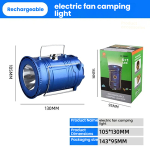 Multifunctional Blue Solar <strong>Light</strong> LED USB Outdoor Emergency <strong>Camping</strong> <strong>Light</strong> With Metal Construction IP44 Rating Folding Design - Product Image 1