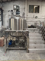 Machine de mélangeur de mayonnaise automatique industrielle certifiée CE de 1000kg équipement de fabrication de lotion de réservoir d'homogénéisateur sous vide à cisaillement élevé
