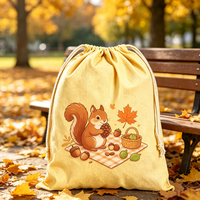 Sac de transport personnalisé simple et écologique avec cordon de serrage, pochette peu encombrante pour le rangement en dortoir, l'organisation d'appartements et les objets personnels