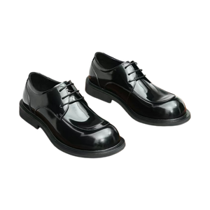 Mocassins Homme Rétro Élégants en Cuir Véritable à Boucle et Lacets, Imperméables, Style Business Décontracté Sportif, Tige en Cuir de Vachette - Product Image 5