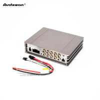 Amplificateur de voiture haute puissance 4 canaux avec processeur audio DSP 8 canaux, processeur audio AKM japonais, RMS 4x55W+2x15W, Max 4x100W+2x30W, fabrication d'usine