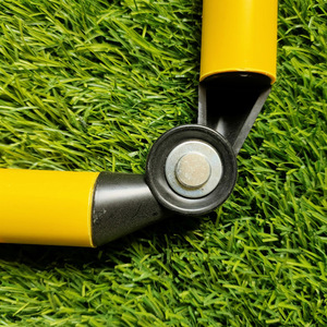Poste de Slalom Portátil de PVC de Alta Calidad para Entrenamiento de Agilidad en Fútbol en Interiores/Exteriores, Base de Domo Amarilla - Product Image 2