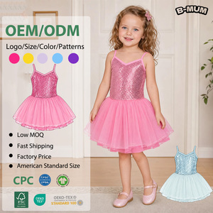 Vestido de Tutú Brillante con Lentejuelas <span class=keywords><strong>para</strong></span> Niñas, Estilo Princesa con Tirantes Finos, <span class=keywords><strong>para</strong></span> Baile y Fiestas de Cumpleaños, Tallas 2-10 Años, Éxito de Ventas 2026 - Product Image 1