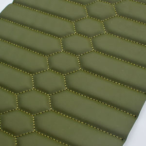 Venta al por mayor de fábrica de stock de tela de cuero de Pvc acolchado esponja de cuero coche tapicería Interior de cuero para asiento sofá decoración de pared