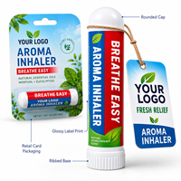 Inhalateur d'aromathérapie OEM ODM aux ingrédients naturels purs pour la relaxation et le soulagement des sinus, produit de spa respiratoire parfumé