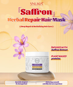 Mascarilla Capilar con Extracto de Azafrán con Logotipo Personalizado OEM/ODM, Certificada por BSCI para el Tratamiento del Cabello Dañado, Suaviza las Cutículas y Previene las Puntas Abiertas - Product Image 2