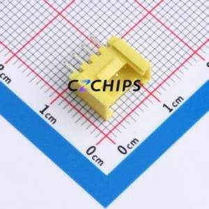 WAFER-HY2.0-4PZZ-H62 Wire-to-Board Pin Header Through hole Component (THT),P=2mm Connector 1x4P 2mm Through Hole HY - Product Image 1