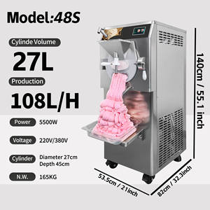 Gran Oferta Expo de Marzo: Máquina de Gelato/Helado Duro/Congelador de Crema para Pastelería Modelo 108L/H con Control de Sobrecarga Ajustable de Fábrica - Product Image 5