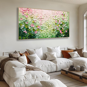 Mintura personnalisé moderne 3D <span class=keywords><strong>couteau</strong></span> fleur <span class=keywords><strong>peinture</strong></span> à l'huile grande toile mur Art affiche à la main abstrait affiche maison <span class=keywords><strong>fleurs</strong></span> - Product Image 3