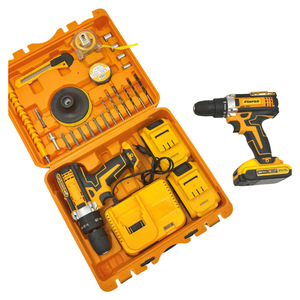 Kit d'outils complet pour la combinaison perceuse-visseuse multifonction 21V et perceuse à percussion à deux vitesses au lithium-ion - Product Image 2