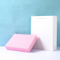 Herbruikbare deksel en bodem van papier, lint en strik voor verjaardag, Valentijnsdag, bruiloft, Moederdag, parfum, sieraden, cadeauverpakkingen